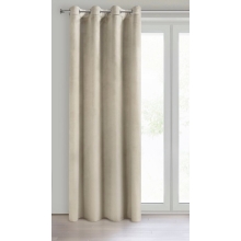 ZASŁONA GOTOWA D91 ROSA 140 X 250 CM JASNOBEŻOWY