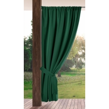 ZASŁONA GOTOWA GARDEN NA TAŚMIE 155 X 200 CM CIEMNOZIELONY