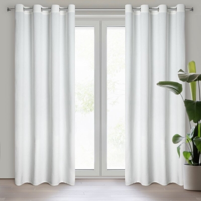 ZASŁONA GOTOWA D91 ROSA 140 X 250 CM BIAŁY