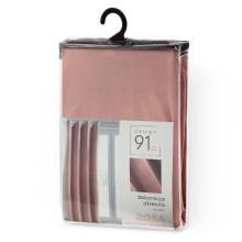 ZASŁONA GOTOWA D91 ROSA 140 X 250 CM CIEMNORÓŻOWY