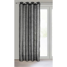 ZASŁONA GOTOWA LAUREL 140 X 250 CM CZARNY