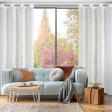 ZASŁONA GOTOWA LAUREL 140 X 250 CM BIAŁY