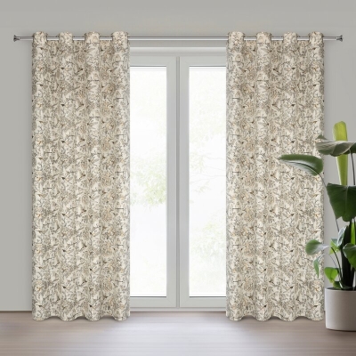 ZASŁONA GOTOWA LUCINA 140 X 250 CM NATURALNY