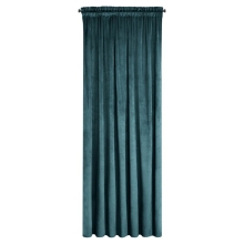 ZASŁONA GOTOWA D91 ROSA NA TAŚMIE 135 X 300 CM CIEMNOTURKUSOWY