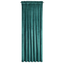 ZASŁONA GOTOWA D91 ROSA NA TAŚMIE 135 X 300 CM CIEMNOTURKUSOWY