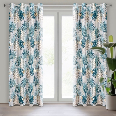 ZASŁONA GOTOWA KERI 140 X 250 CM TURKUSOWY