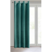 ZASŁONA GOTOWA D91 ROSA 140 X 250 CM CIEMNOTURKUSOWY