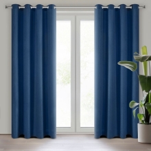 ZASŁONA GOTOWA RITA 140 X 250 CM CIEMNONIEBIESKI
