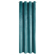 ZASŁONA GOTOWA PIERRE 140 X 250 CM TURKUSOWY