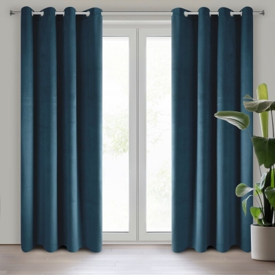 ZASŁONA GOTOWA PIERRE 140 X 250 CM GRANATOWY