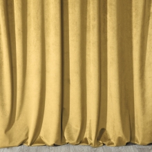 ZASŁONA GOTOWA PIERRE NA TAŚMIE 140 X 300 CM MUSZTARDOWY