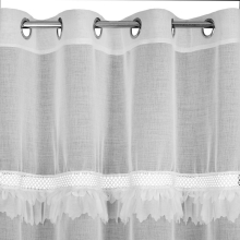 FIRANA GOTOWA KIARA 140 X 250 CM BIAŁY