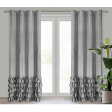 ZASŁONA GOTOWA CARLI 140 X 250 CM SREBRNY