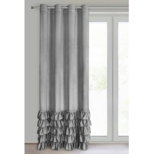 ZASŁONA GOTOWA CARLI 140 X 250 CM SREBRNY