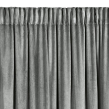 ZASŁONA GOTOWA CARLI NA TAŚMIE 140 X 270 CM SREBRNY
