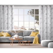 ZASŁONA GOTOWA SIENNA 140 X 250 CM SREBRNY