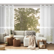 FIRANA GOTOWA ROXANA 140 X 250 CM BIAŁY