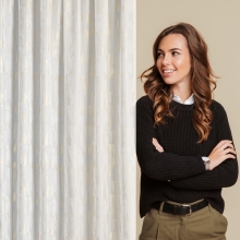 FIRANA GOTOWA ILARIA NA TAŚMIE 140 X 270 CM BIAŁY