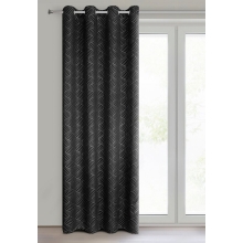 ZASŁONA GOTOWA OLETA 140 X 250 CM CZARNY