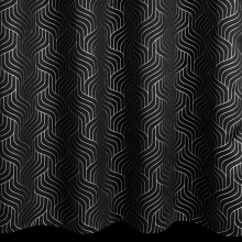 ZASŁONA GOTOWA OLETA 140 X 250 CM CZARNY