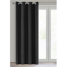 ZASŁONA GOTOWA NERISA 140 X 250 CM CZARNY
