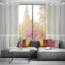 FIRANA GOTOWA ALISON 140 X 250 CM BIAŁY