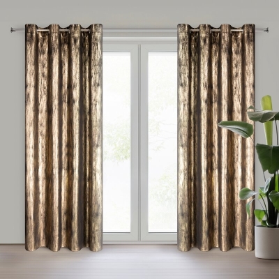 ZASŁONA GOTOWA EMILA 140 X 250 CM CZARNY