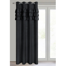ZASŁONA GOTOWA SAMI 140 X 250 CM CZARNY
