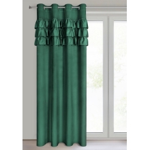 ZASŁONA GOTOWA SAMI 140 X 250 CM CIEMNOZIELONY