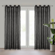 ZASŁONA GOTOWA AURORA 140 X 250 CM CZARNY