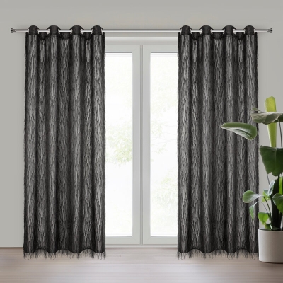 ZASŁONA GOTOWA AURORA 140 X 250 CM CZARNY