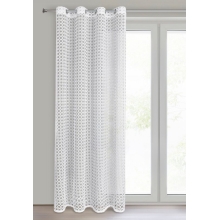 FIRANA GOTOWA CARMEN 140 X 250 CM BIAŁY