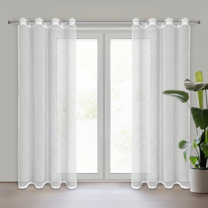 FIRANA GOTOWA ELA 140 X 250 CM BIAŁY