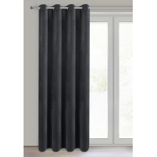 ZASŁONA GOTOWA NITA 140 X 250 CM CZARNY