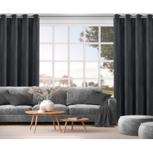 ZASŁONA GOTOWA NITA 140 X 250 CM CZARNY