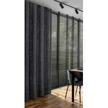 ZASŁONA GOTOWA SELMA 135 X 250 CM CZARNY