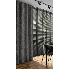 ZASŁONA GOTOWA TIFFANY 135 X 250 CM CZARNY