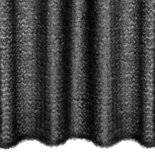 ZASŁONA GOTOWA TIFFANY 135 X 250 CM CZARNY