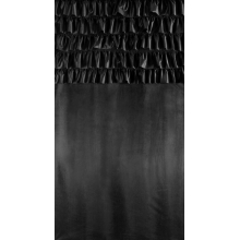 ZASŁONA GOTOWA AURA NA TAŚMIE 140 X 270 CM CZARNY