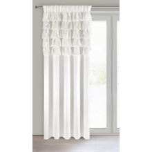 ZASŁONA GOTOWA AURA NA TAŚMIE 140 X 270 CM BIAŁY
