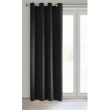 ZASŁONA GOTOWA PIERRE 140 X 250 CM CZARNY