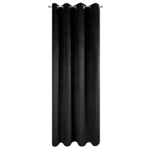 ZASŁONA GOTOWA PIERRE 140 X 250 CM CZARNY