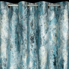 ZASŁONA GOTOWA MALIA 140 X 250 CM TURKUSOWY