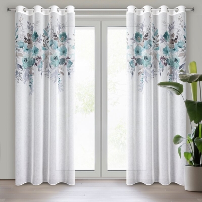ZASŁONA GOTOWA D91 GRETA 140 X 250 CM BIAŁY