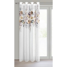 ZASŁONA GOTOWA D91 GRETA 140 X 250 CM BIAŁY