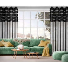FIRANA GOTOWA AURA 140 X 250 CM CZARNY