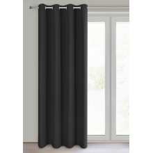 ZASŁONA GOTOWA ADARI 140 X 250 CM CZARNY