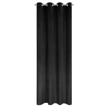 ZASŁONA GOTOWA ARIADNA 140 X 250 CM CZARNY