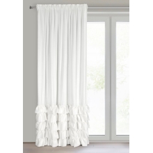 ZASŁONA GOTOWA CARLI NA TAŚMIE 140 X 250 CM BIAŁY