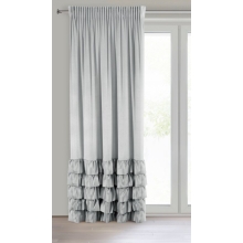 ZASŁONA GOTOWA DANI NA TAŚMIE 140 X 250 CM SREBRNY